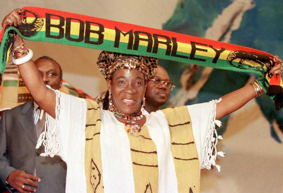 Bob Marley's wife, Rita, in Abidjan Bob Marley's wife, Rita, in Abidjan