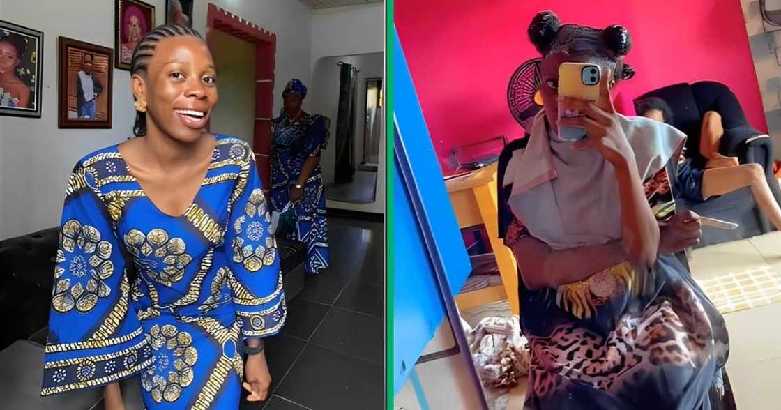 TikTk video shows woman with 4c hair after relaxer TikTk video shows woman with 4c hair after relaxer