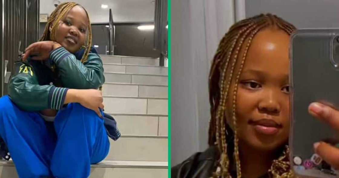 Woman excitedly embraces new bursary after NSFAS decline Woman excitedly embraces new bursary after NSFAS decline
