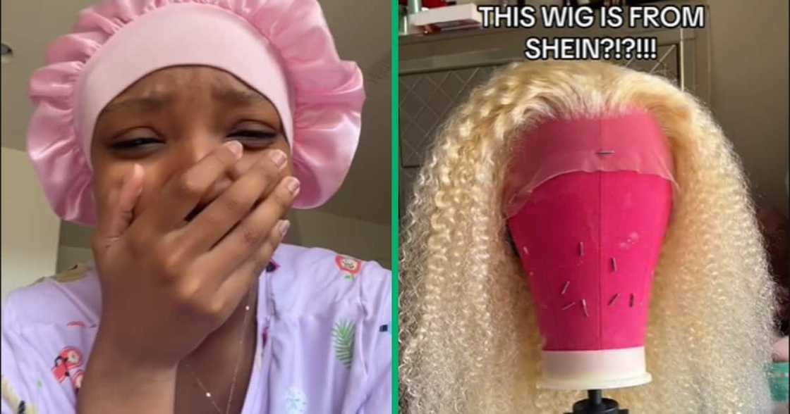 Wig SHEIN, TikTok unbox video Wig SHEIN, TikTok unbox video