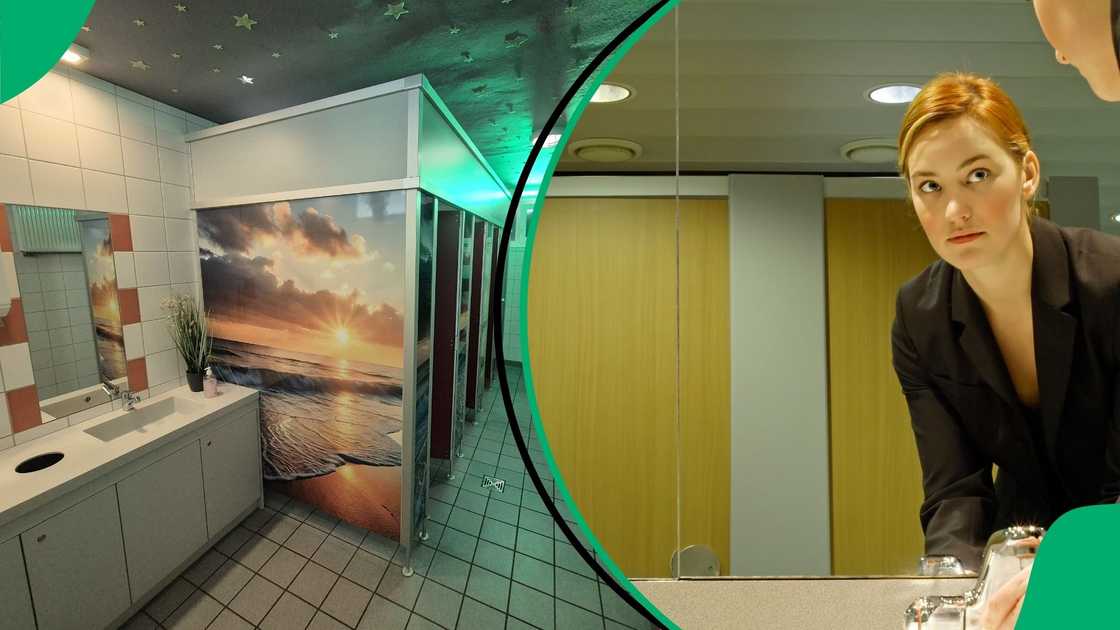 Push button transforms toilet into disco in impressive lighting display Push button transforms toilet into disco in impressive lighting display