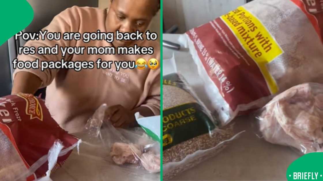 The video went viral, showing a mother meticulously packing food for her daughter's return to university residence after the mid-year break