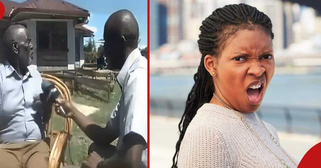 Kalenjin man orders wife around. Kalenjin man orders wife around.