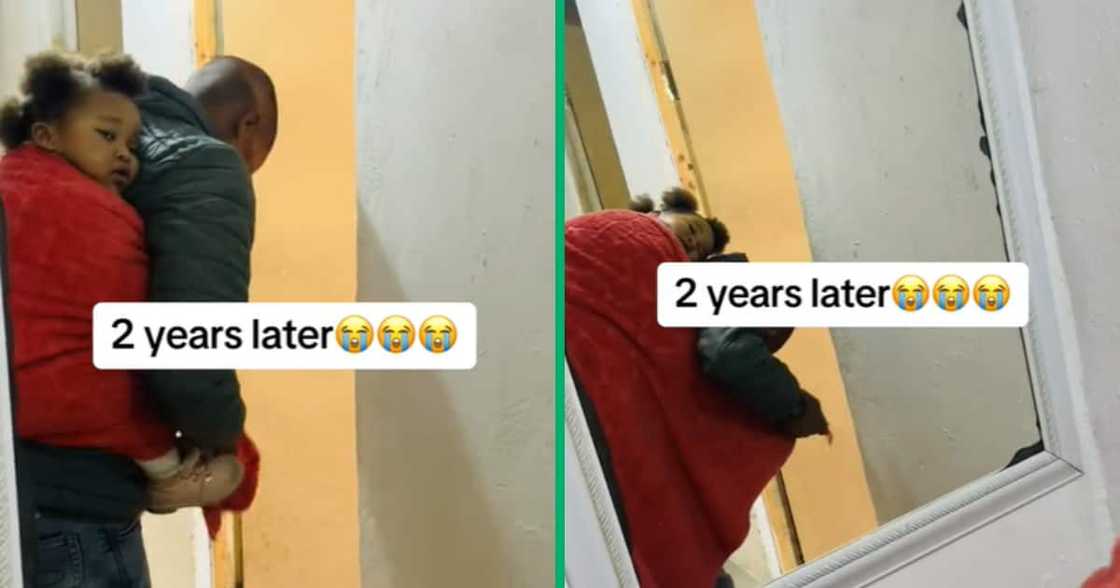 Uncle carrying niece on back, cute TikTok video Uncle carrying niece on back, cute TikTok video