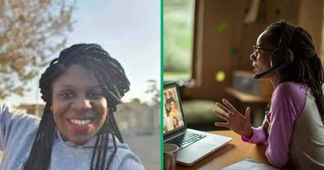 Woman plugs South Africans with job opportunities. Woman plugs South Africans with job opportunities.