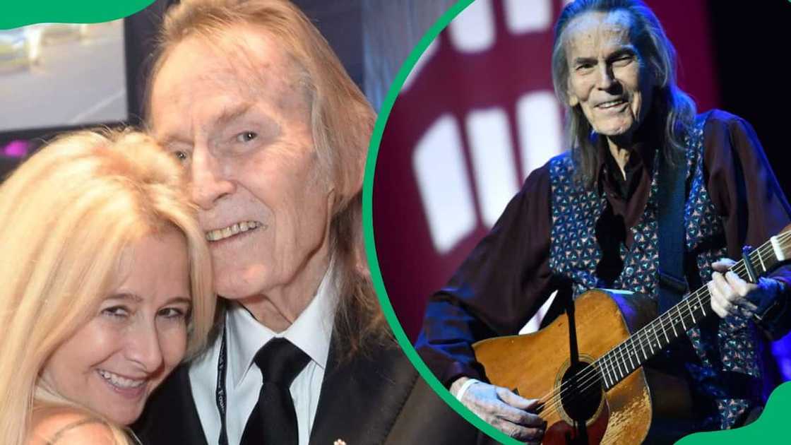 Gordon and his wife Kim during the 2019 David Foster Gala (L). The singer performing at the Saban Theatre in 2019 (R) Gordon and his wife Kim during the 2019 David Foster Gala (L). The singer performing at the Saban Theatre in 2019 (R)