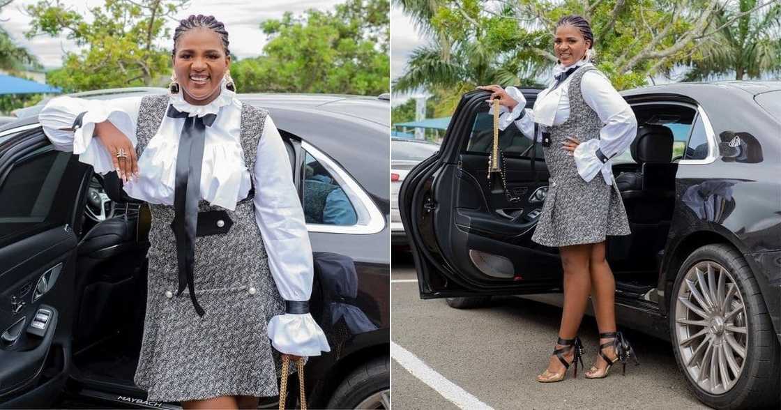 Shauwn Mkhize, Arrives, Graduation Event, R4m, Mercedes Maybach, Cars Shauwn Mkhize, Arrives, Graduation Event, R4m, Mercedes Maybach, Cars