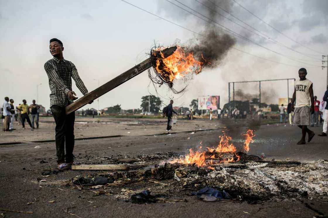 Supporters of Martin Fayulu disputed the results of the 2018 presidential polls