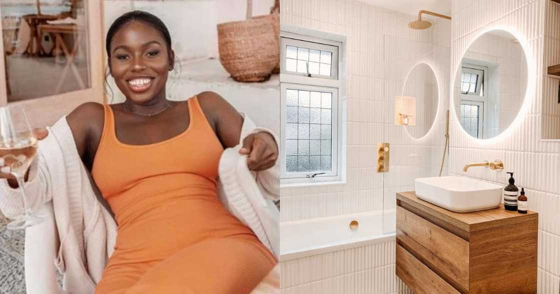 Style Inspo: Talented Lady Gives Bathroom a Makeover, Snaps Go Viral Style Inspo: Talented Lady Gives Bathroom a Makeover, Snaps Go Viral
