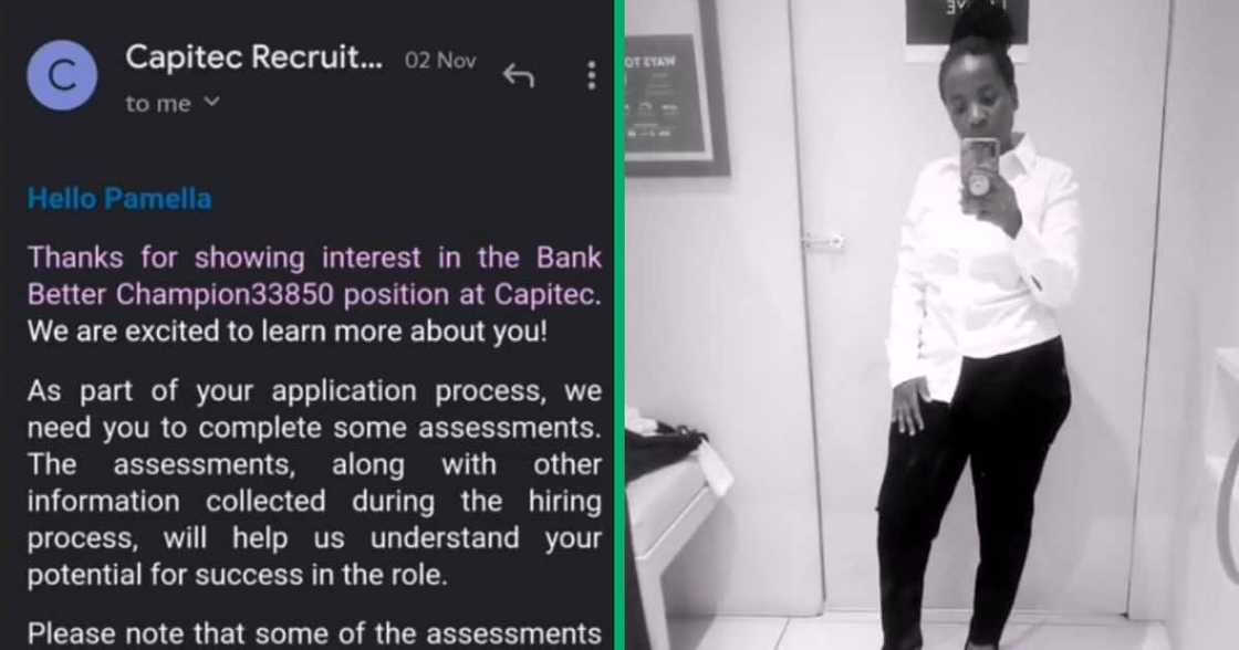 A lady shared an application process that she went through before being offered employment at Capitec. A lady shared an application process that she went through before being offered employment at Capitec.