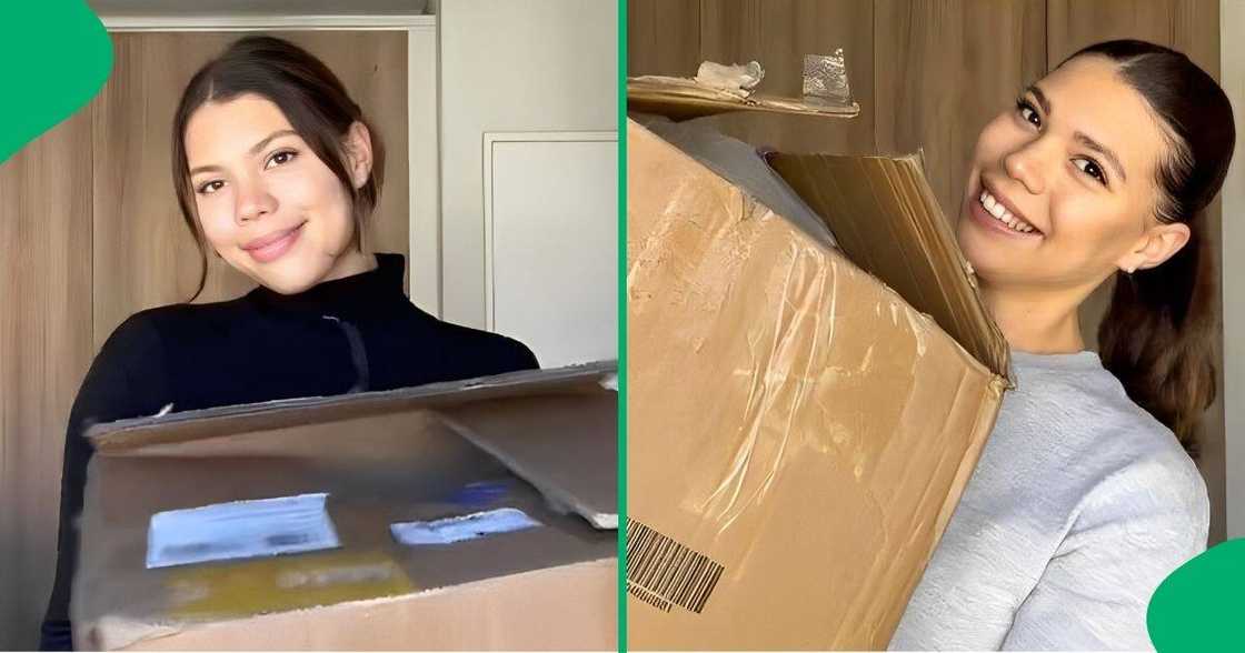 Woman spends R3000 on Shein haul. Woman spends R3000 on Shein haul.