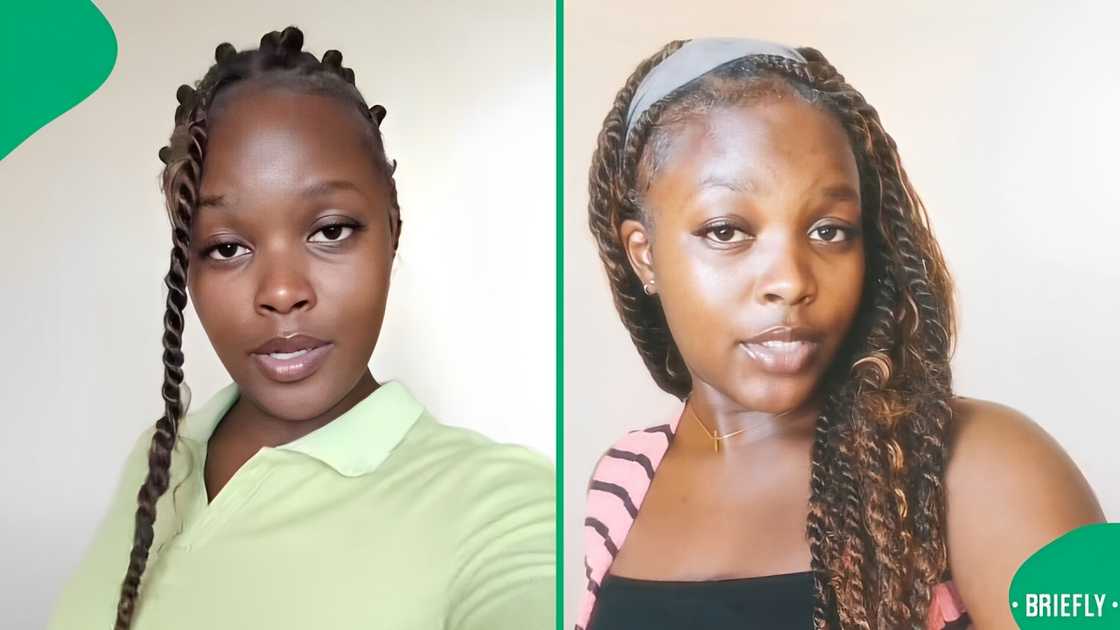 A woman showed off how she spoils herself when home alone. A woman showed off how she spoils herself when home alone.