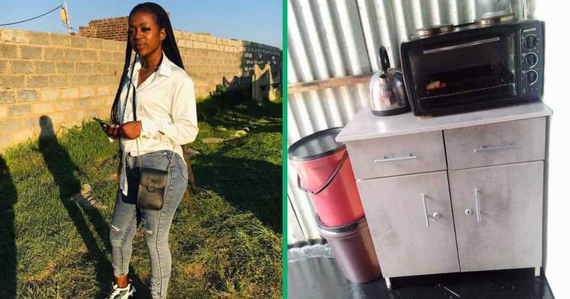A lady posted images of her humble home in a Facebook group chat. A lady posted images of her humble home in a Facebook group chat.