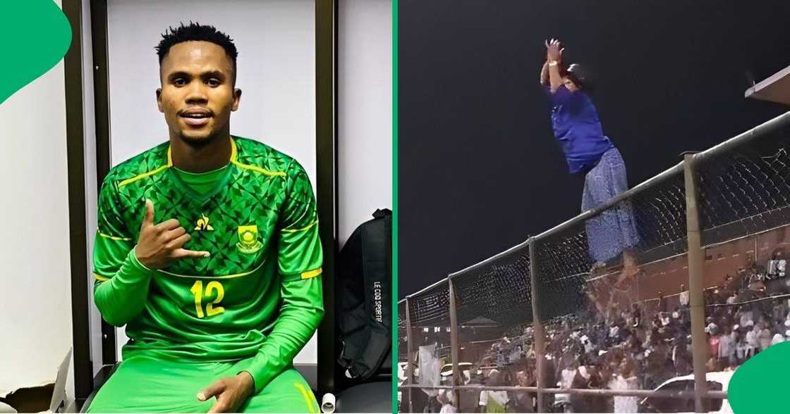 A mother's antics at her son's soccer match went viral. A mother's antics at her son's soccer match went viral.