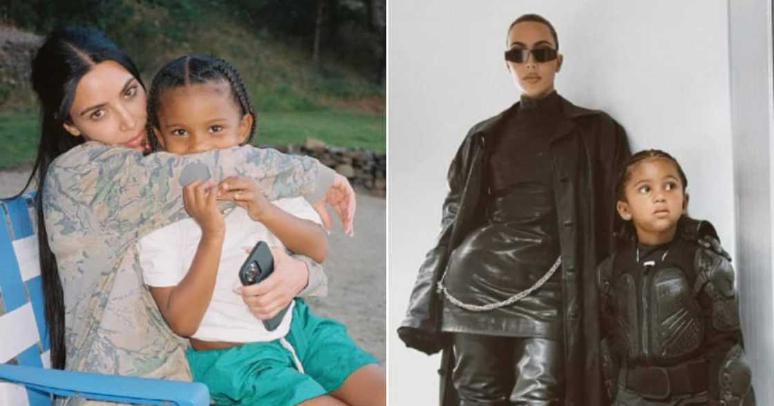 Kim Kardashian, Saint, broken arm, Kanye West Kim Kardashian, Saint, broken arm, Kanye West