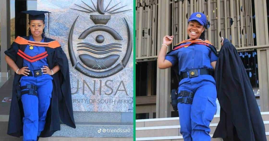A police woman graduated from Unisa A police woman graduated from Unisa