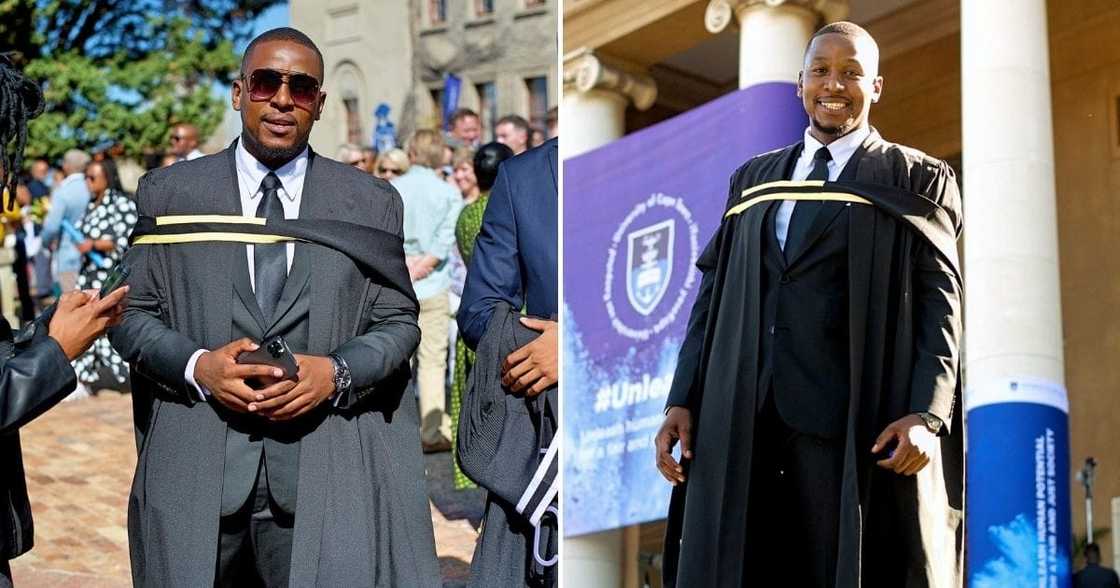 Handsome man graduates, Mzansi ladies set the comments on fire, Twitter, congratulate Handsome man graduates, Mzansi ladies set the comments on fire, Twitter, congratulate