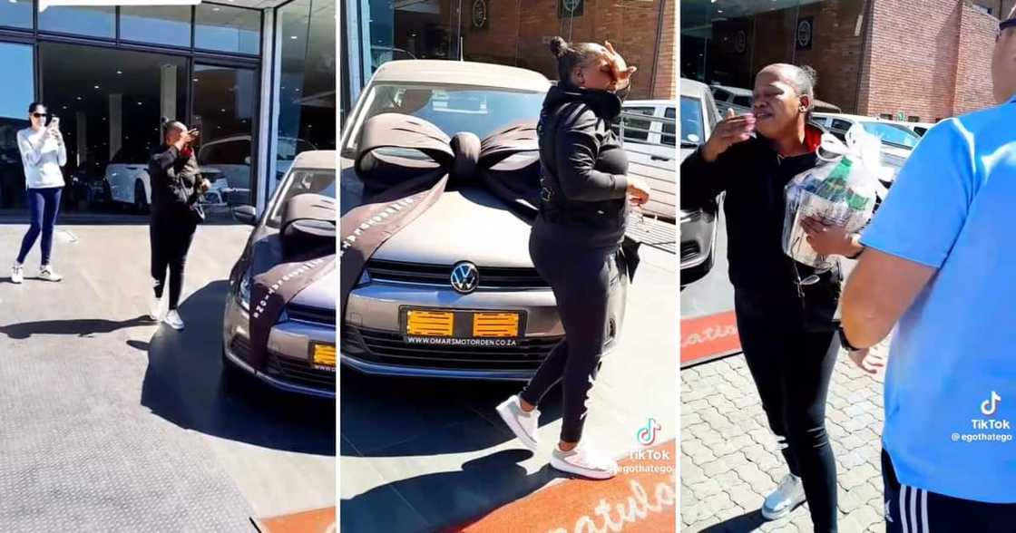 A SA woman got a brand new VW car from her boss