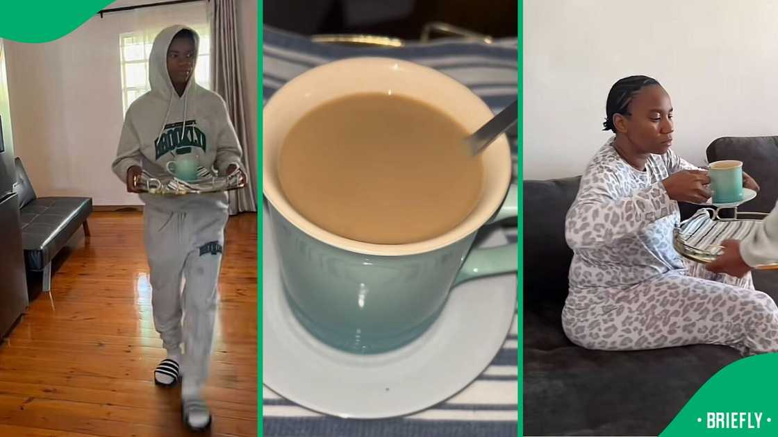 A boy pranked his mother with salted coffee, and her reaction amused South Africans. A boy pranked his mother with salted coffee, and her reaction amused South Africans.