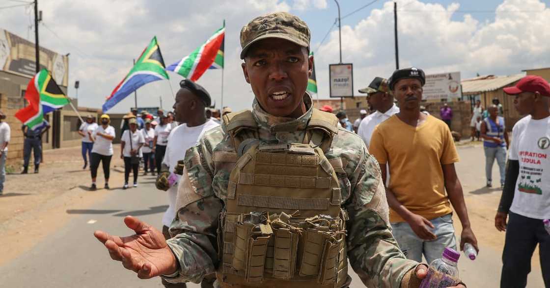 Operation Dudula, Nhlanhla Lux Dlamini, arrested, Dobsonville Police Station, Economic Freedom Fighters, Soweto, Johannesburg, Victor Ramerafe Operation Dudula, Nhlanhla Lux Dlamini, arrested, Dobsonville Police Station, Economic Freedom Fighters, Soweto, Johannesburg, Victor Ramerafe