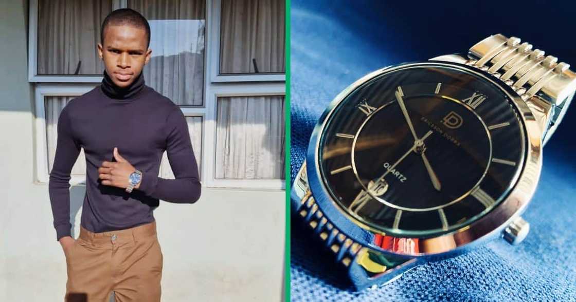 Buhle Gotsha started his watch business while he was still in high school Buhle Gotsha started his watch business while he was still in high school