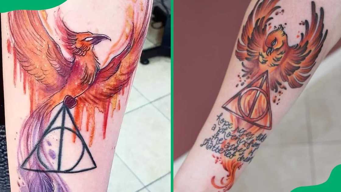 Harry Potter phoenix tattoo Harry Potter phoenix tattoo