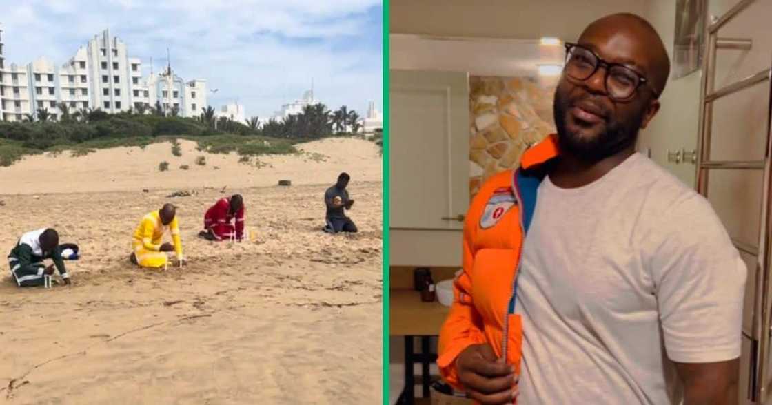 A man referred to prophets at the beach as power rangers A man referred to prophets at the beach as power rangers