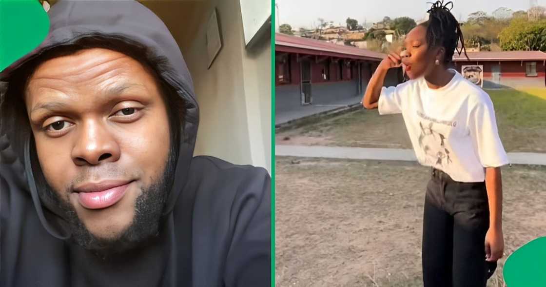 A TikTok video shows a man unveiling the Amapiano beats he created. A TikTok video shows a man unveiling the Amapiano beats he created.