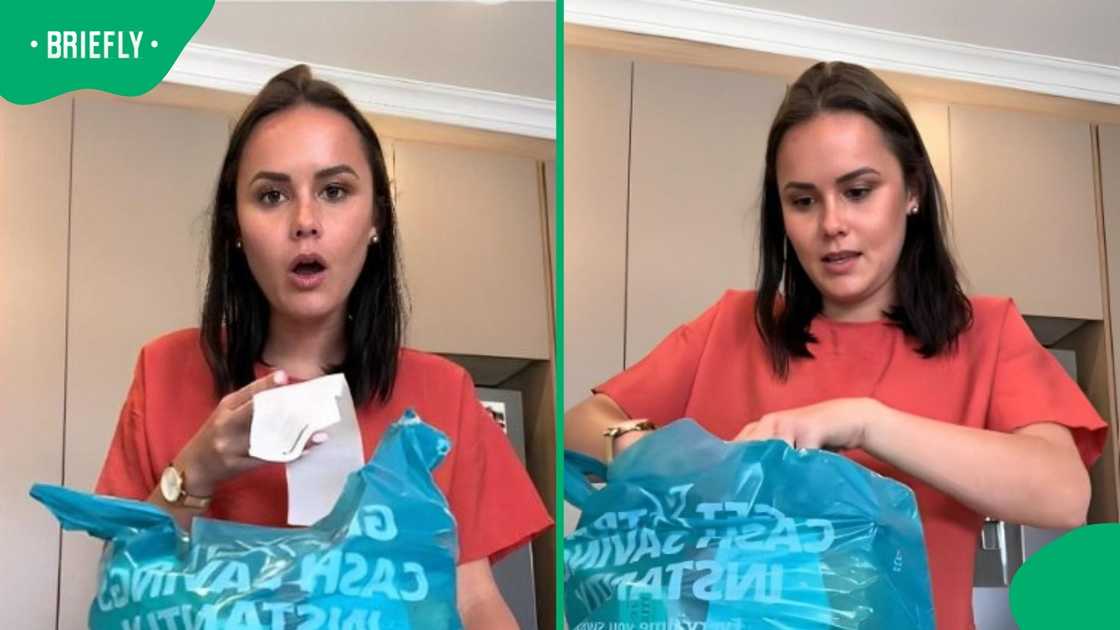 A woman was shocked to see her Checkers receipt for her toiletries.