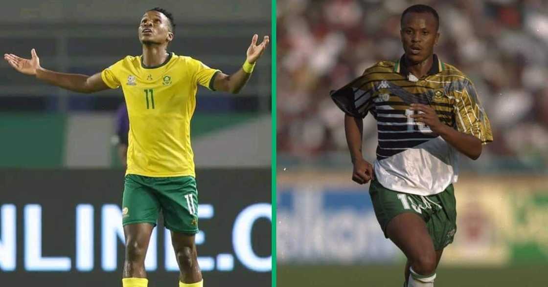 Themba Zwane has outscored legendary Bafana midfileder Doctor Khumalo. Themba Zwane has outscored legendary Bafana midfileder Doctor Khumalo.