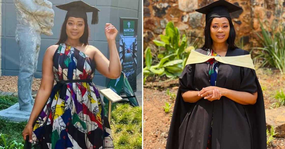 A lady from Durban is excited about her major wins and celebrated obtaining a master's degree, a new job and moving to a new city A lady from Durban is excited about her major wins and celebrated obtaining a master's degree, a new job and moving to a new city