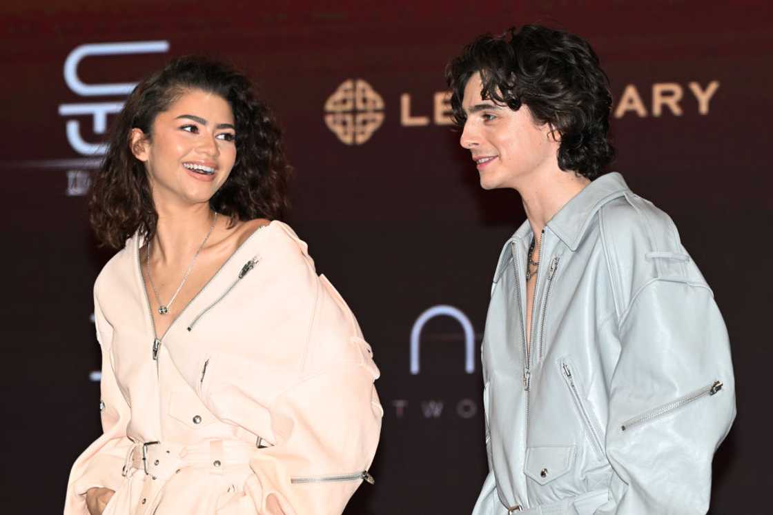 Zendaya and Timothée Chalamet in Seoul, South Korea