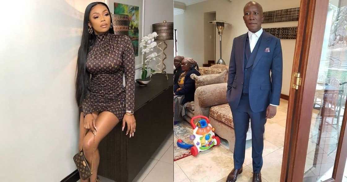 Bonang Matheba Wishes Eff Leader Julius Malema a Happy 40th Birthday