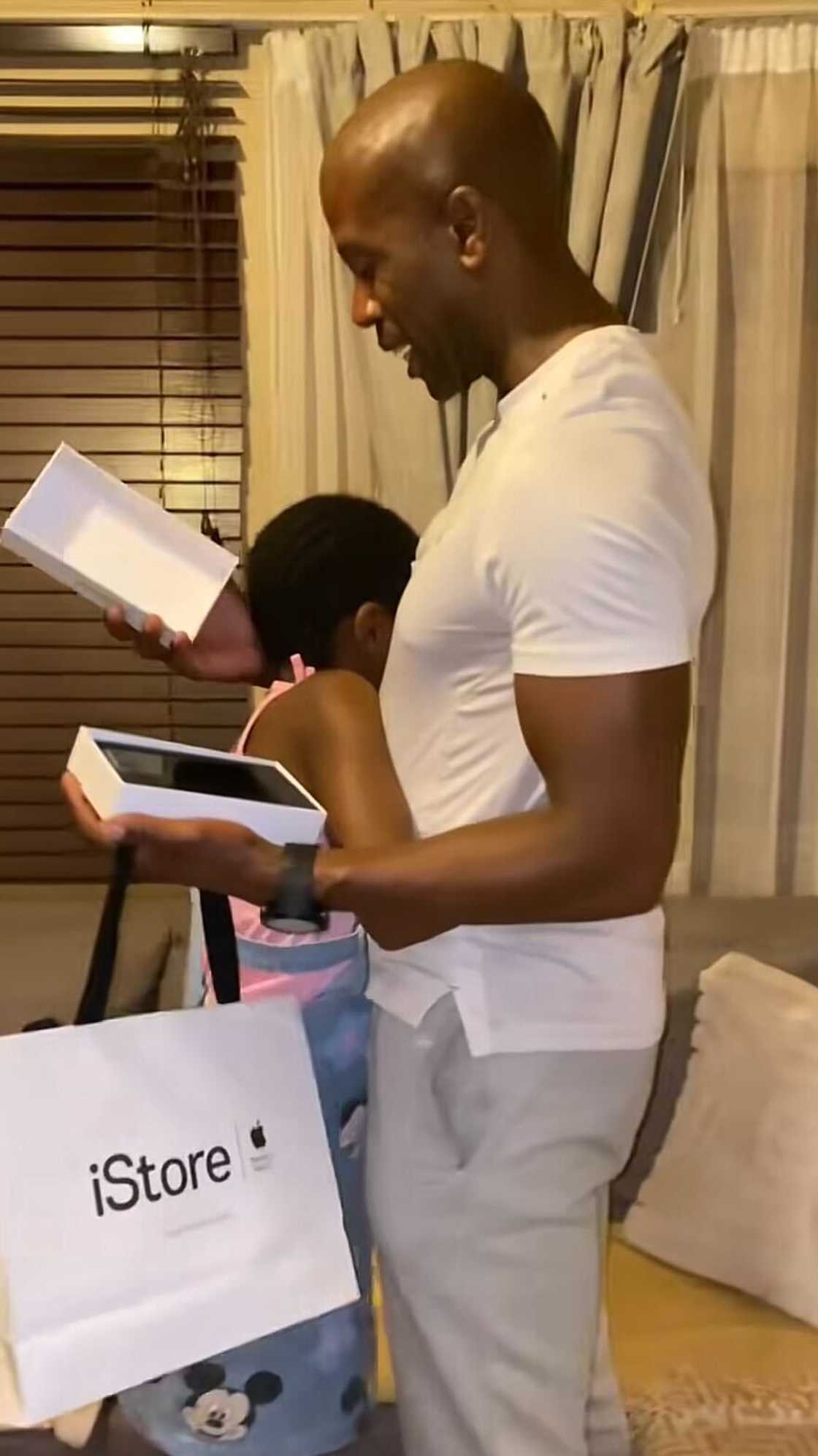 A dad surprised his daughter with an iPhone for her excellent school performance.
