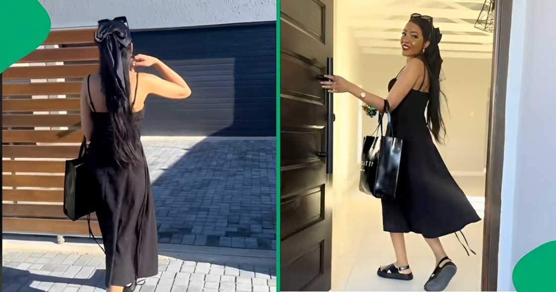 A Mzansi woman showed off her new house A Mzansi woman showed off her new house