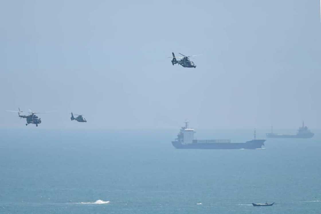 China kicked off some of its largest ever military drills around Taiwan Thursday China kicked off some of its largest ever military drills around Taiwan Thursday