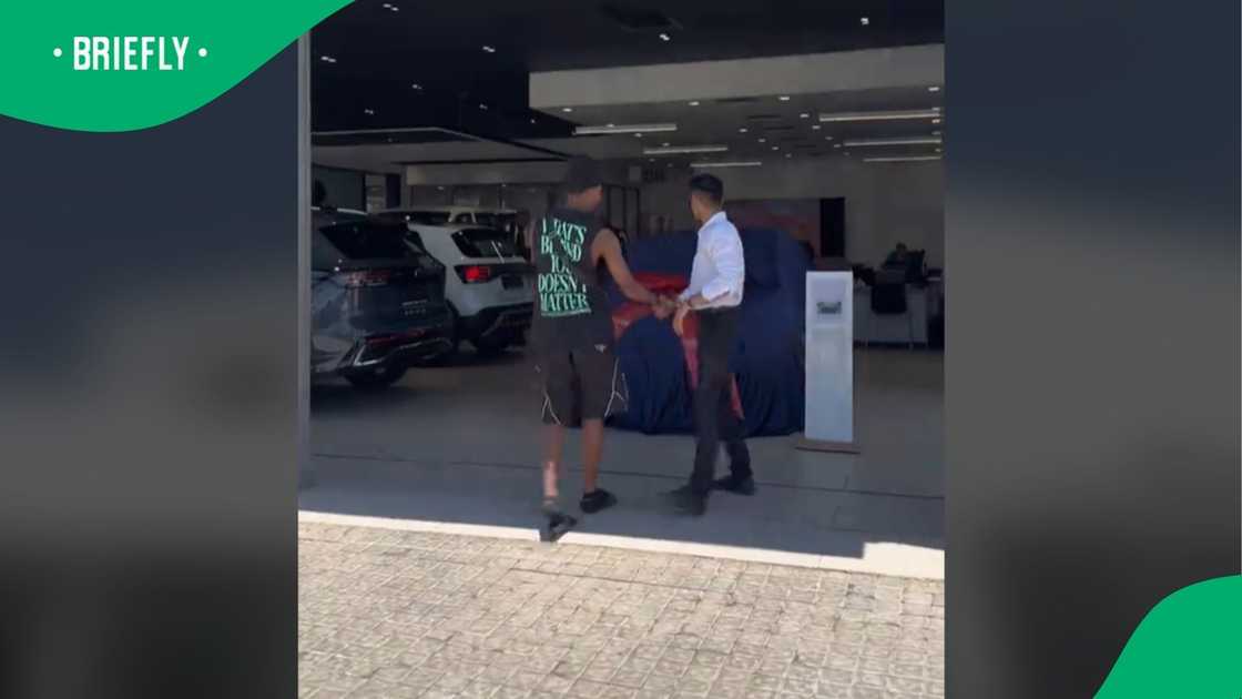 Young man shares post of his third car purchase. Young man shares post of his third car purchase.