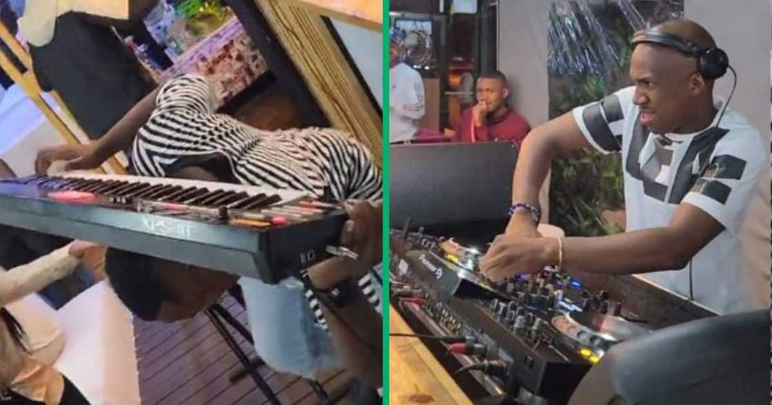 TikTok video shows man playing keyboard live