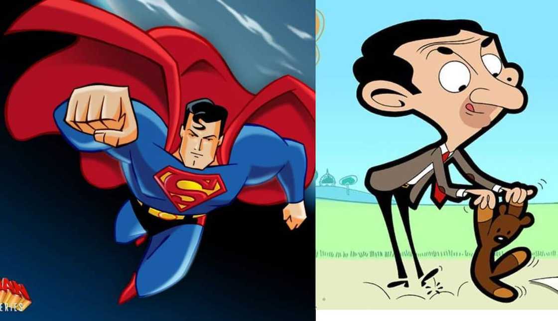Superman and Mr Bean Superman and Mr Bean
