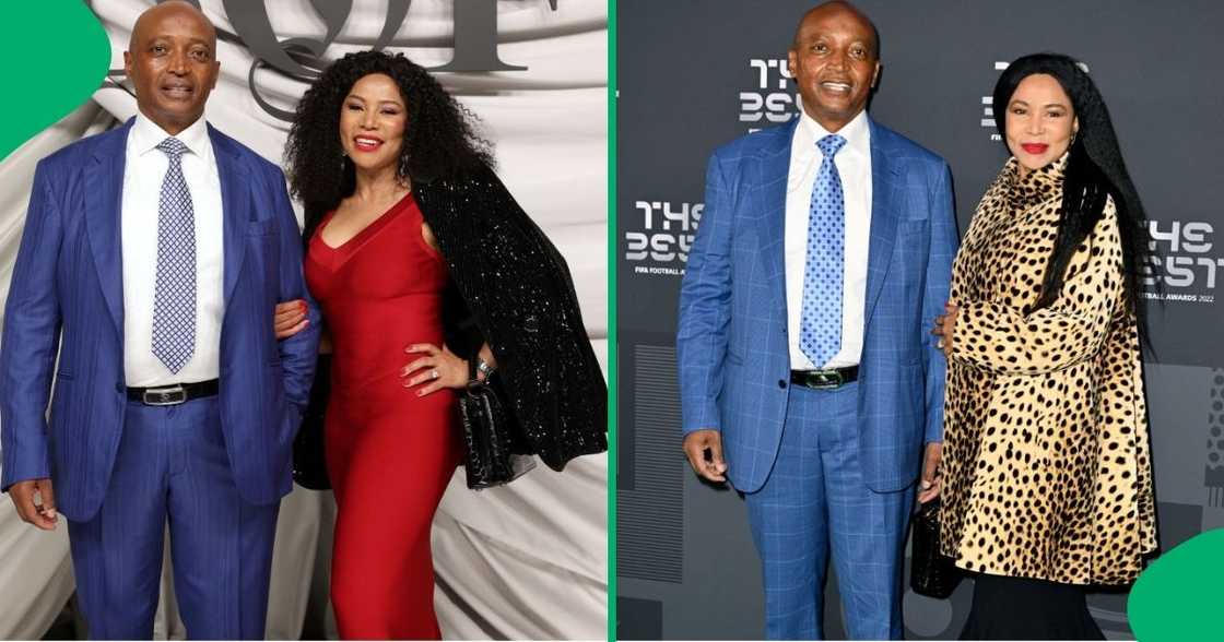 Patrice Motsepe and his wife Dr. Precious Motsepe drove a Rolls Royce. Patrice Motsepe and his wife Dr. Precious Motsepe drove a Rolls Royce.