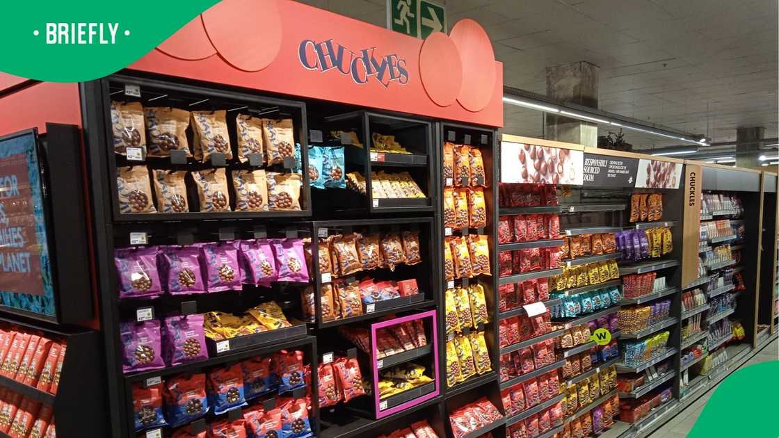 A display of Chuckles treats.