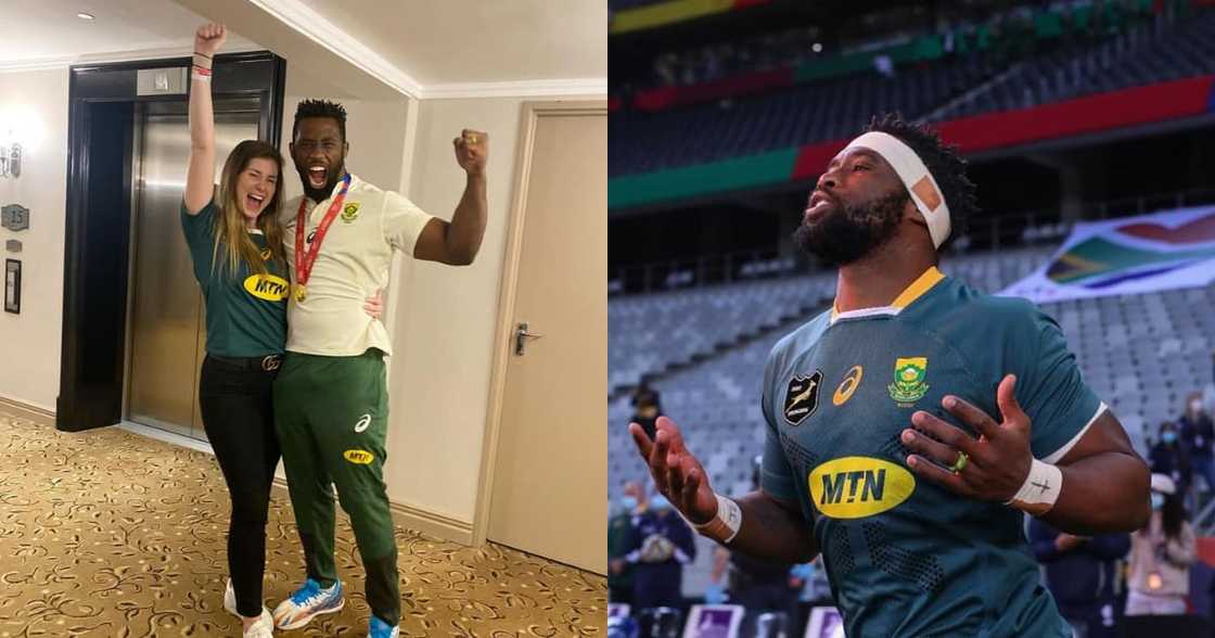 Rachel Kolisi, Siya Kolisi, celebrate, defeating, British and Irish Lions Rachel Kolisi, Siya Kolisi, celebrate, defeating, British and Irish Lions
