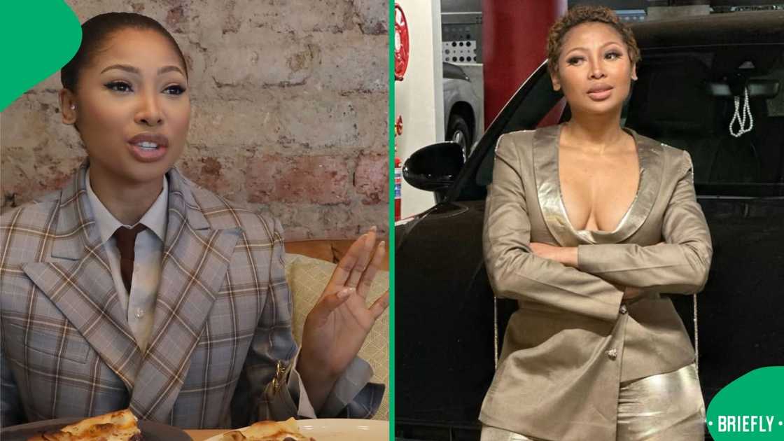 Enhle Mbali used the K-word to explain her hair texture