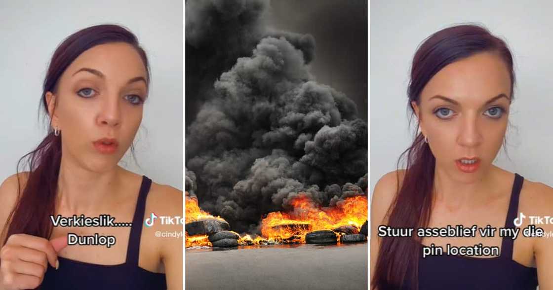 TikTok user @cindyleeq asked people to keep an eye out for her tyre size among those the EFF had dumped TikTok user @cindyleeq asked people to keep an eye out for her tyre size among those the EFF had dumped