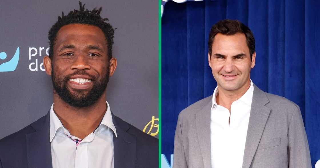 Roger Federer rubbed shoulders with Siya Kolisi and his family Roger Federer rubbed shoulders with Siya Kolisi and his family