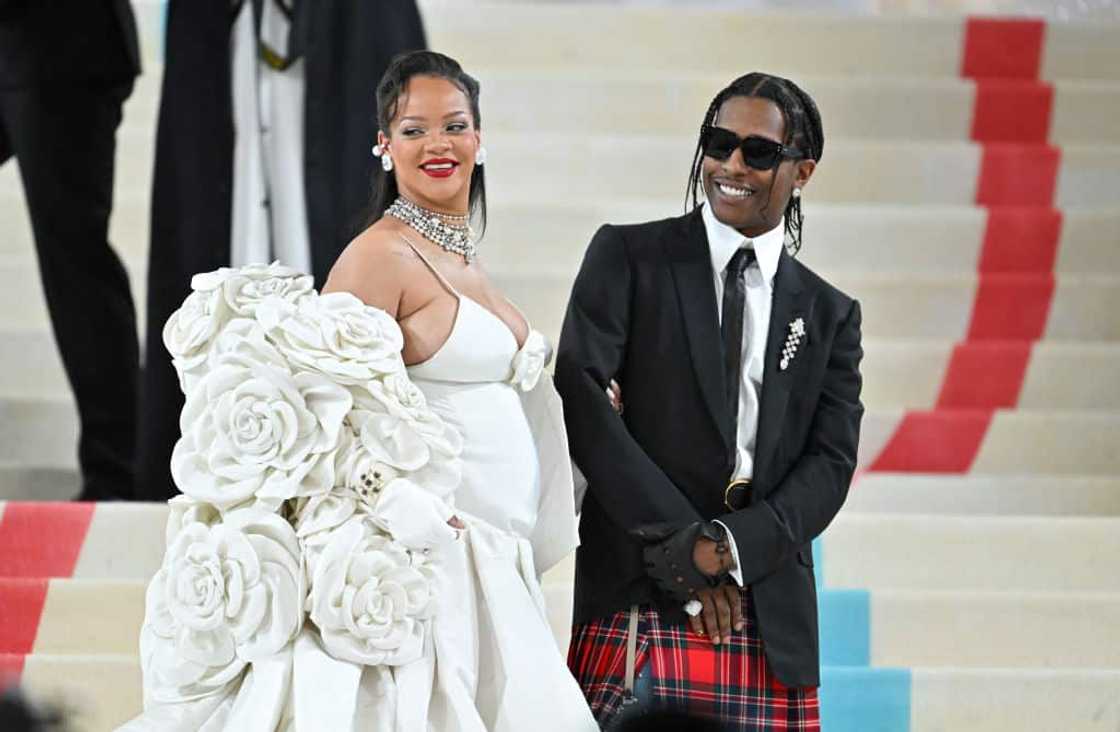 Rihanna and A$AP Rocky at the Met Gala 2023 Rihanna and A$AP Rocky at the Met Gala 2023