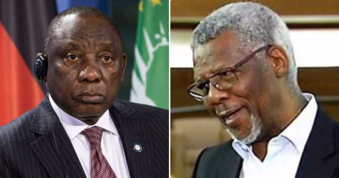 President Cyril Ramaphosa and ANC veteran Mavuso Msimang President Cyril Ramaphosa and ANC veteran Mavuso Msimang