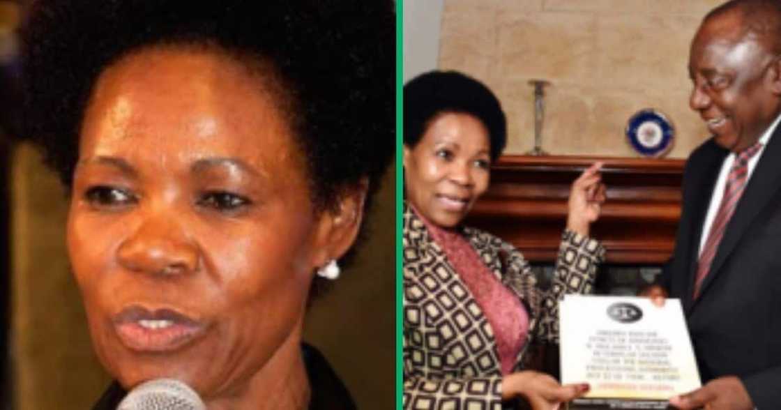 President Cyril Ramaphosa honours late Justice Yvonne Mokgoro.