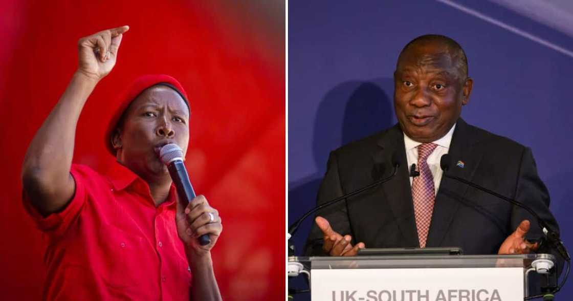 Julius Malema takes aim at President Cyril Ramaphosa Julius Malema takes aim at President Cyril Ramaphosa