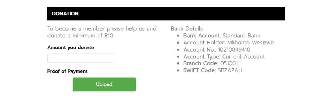 Join MK party membership donation Join MK party membership donation